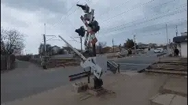 Imagini de coșmar cu un pieton care traversează calea ferată când trenul este la doar câțiva metri de el. Reacția CFR