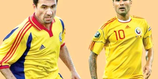 Gheorghe Hagi şi Adrian Mutu 