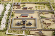 Machetă reprezentând templul Asuka-dera, la începutul secolului al VII-lea (© Wikimedia Commons)