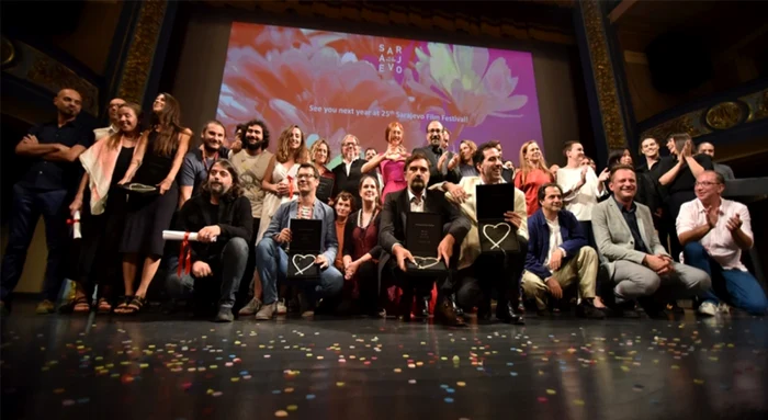 Premianţi şi participanţi la gala de închidere a Sarajevo
Film Festival 2018 FOTO Obala Art Centar