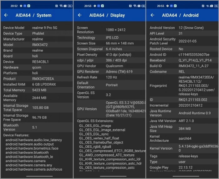 realme 9 Pro specificatii
