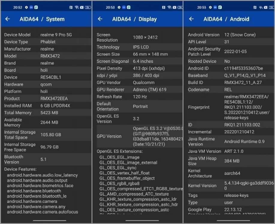 realme 9 Pro specificatii