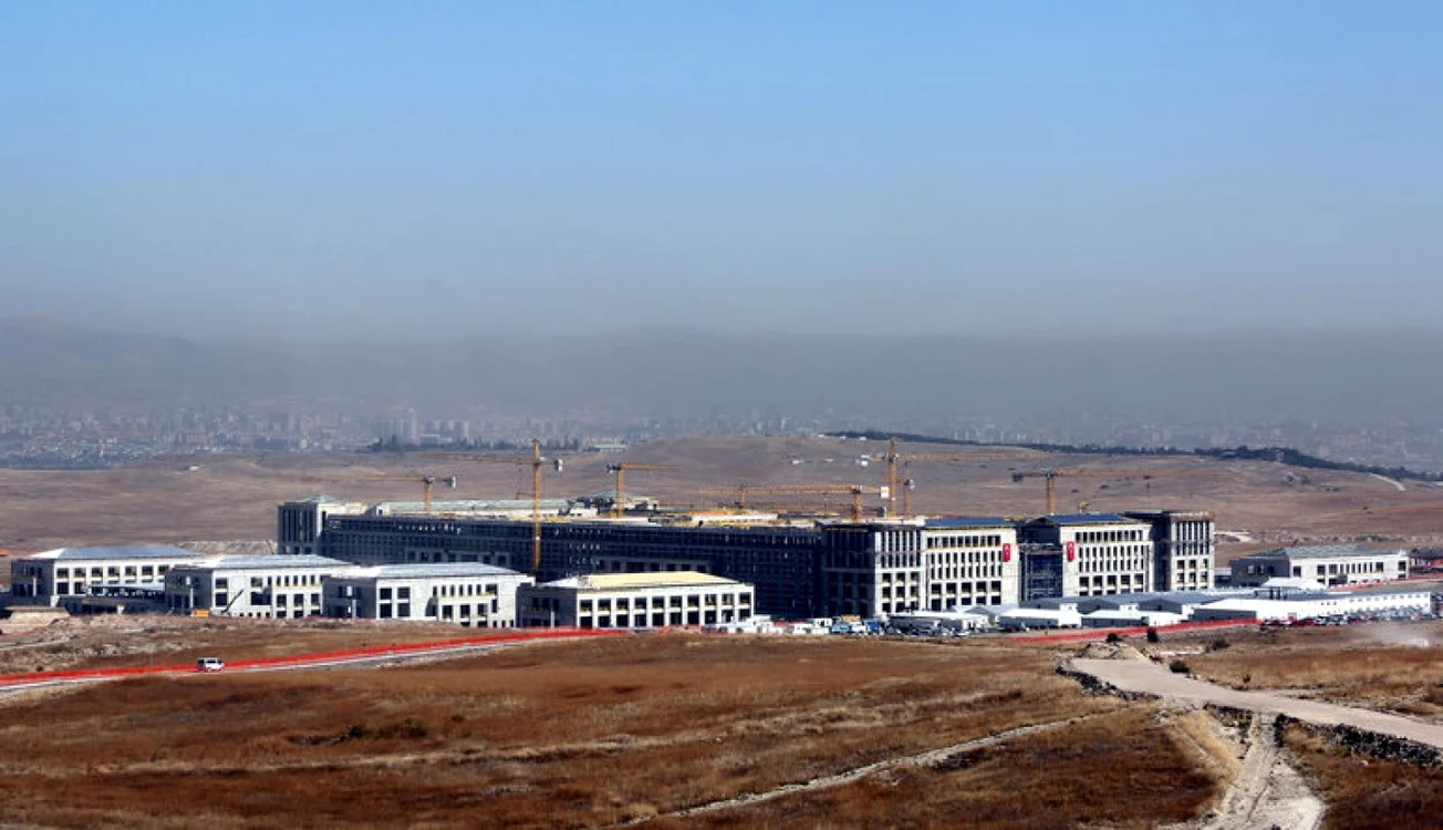 Pentagonul lui Erdogan este contruit în apropiere de Ankara FOTO Deniz Cicek/Gazete Haberturk