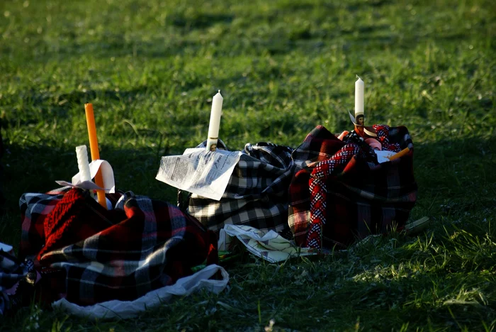 În Maramureș se folosesc trăistuțe în loc de coș  FOTO Centrul Culturii Tradiționale