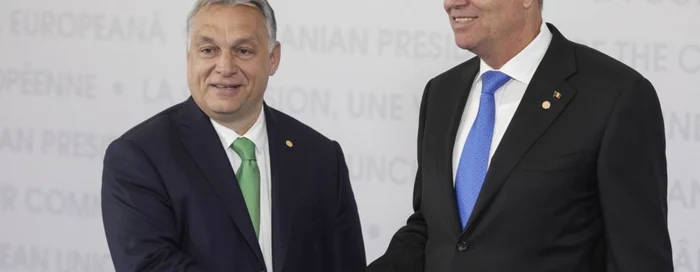 VIktor Orban - Klaus Iohannis / FOTO Inquam Photos / Octav Ganea