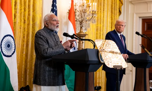 Narendra Modi și Donald Trump Casa Albă FOTO EPA EFE jpg