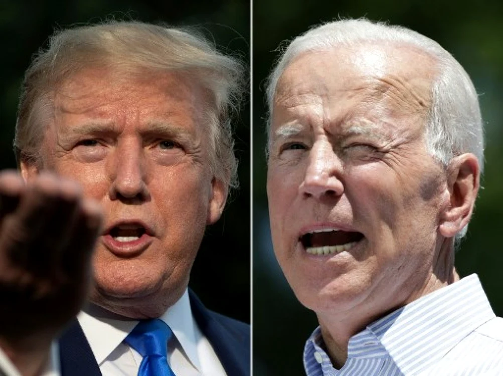 Preşedintele SUA, Donald Trump şi contracandidatul spu democrat, Joe Biden