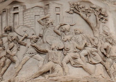 Trajan column scene 151 final battle scene foto philpharlard com jpg