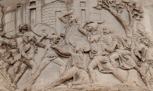 Trajan column scene 151 final battle scene foto philpharlard com jpg