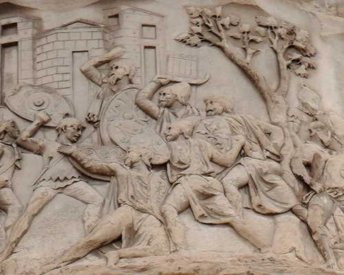 Trajan column scene 151 final battle scene foto philpharlard com jpg