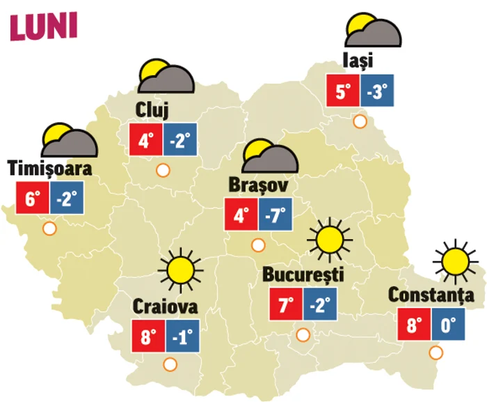 Prgognoza meteo 14 decembrie anunță că vremea începe să se amelioreze