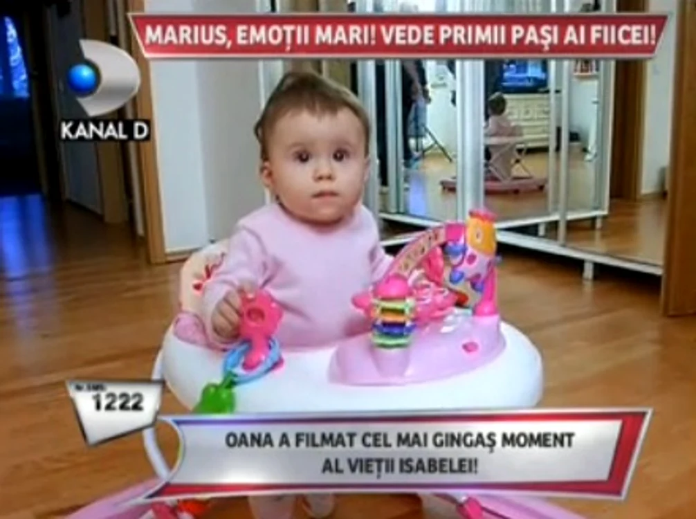 Maria Isabela, fiica Oanei şi a lui Marius, a împlinit nouă luni