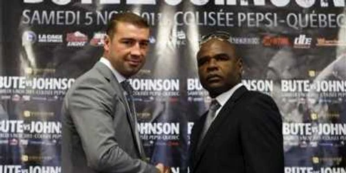 Lucian Bute şi Glen Johnson 