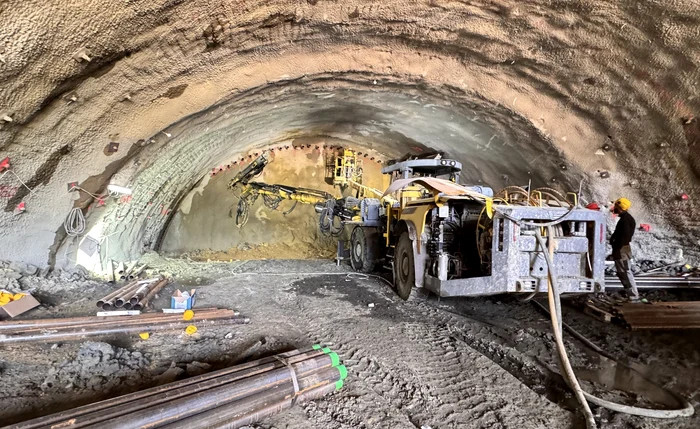 Lucrări la „autostrada cu tuneluri”. Foto: DRDP Timișoara