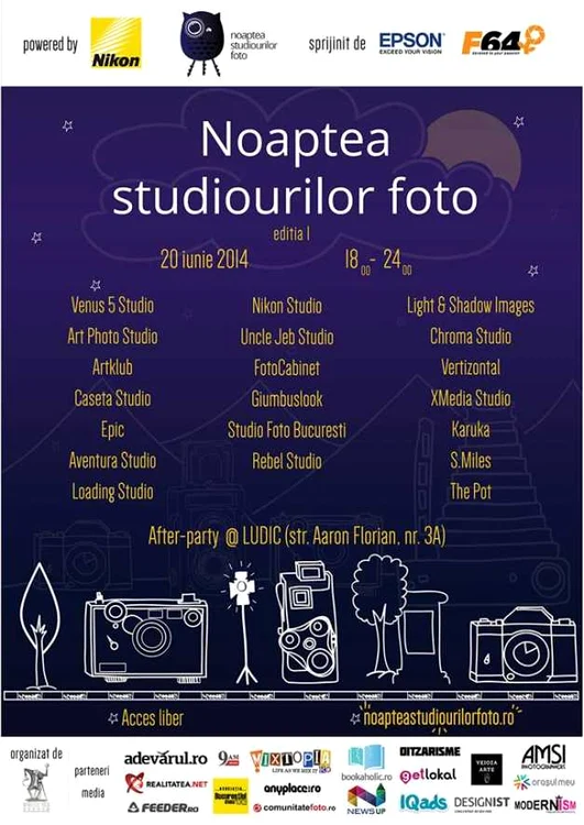 afis noaptea studiourilor foto 