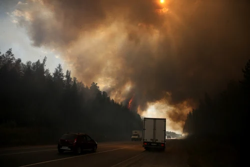 Incendii forestiere Sverdlovsk Munţii Ural Rusia - 26 aug 2021 / FOTO Profimedia