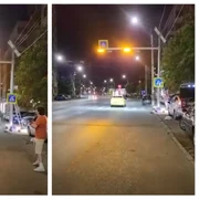 Trecere de pietoni inteligentă din București