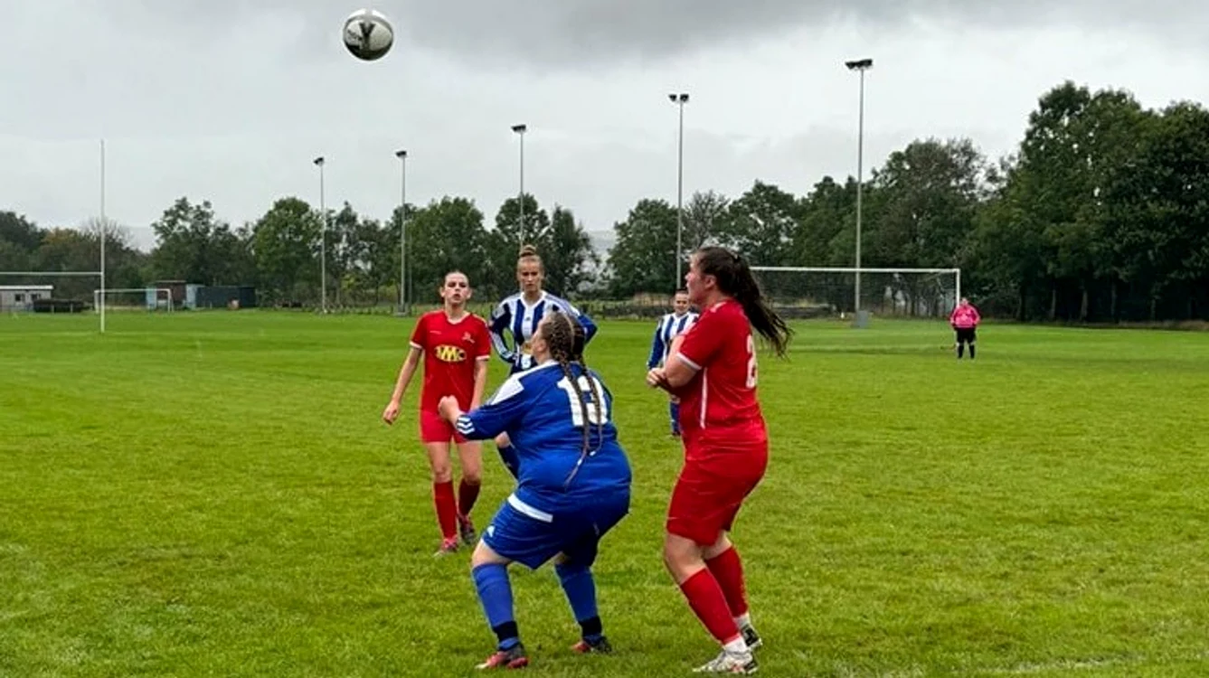 Meciul a fost oprit definitiv după încident. Foto Facebook Tonyrefail Welfare Ladies 