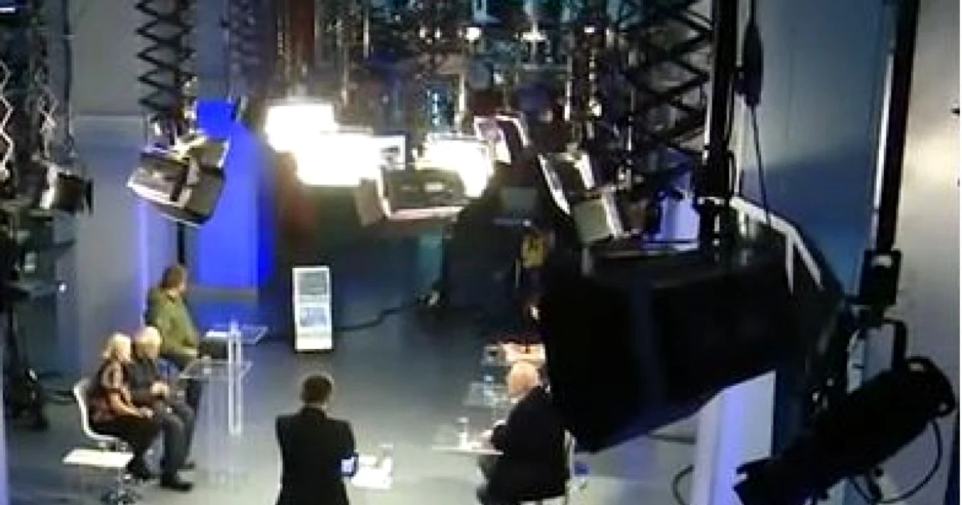 Imagini filmate de regizorul Florin Iepan în momentul în care Realitatea TV s-a scindat