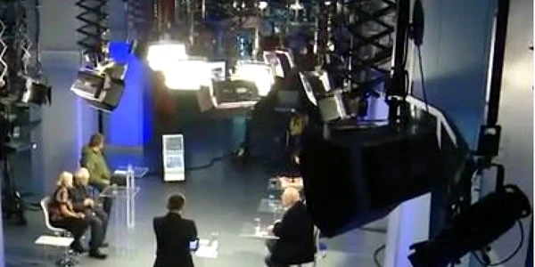 Imagini filmate de regizorul Florin Iepan în momentul în care Realitatea TV s-a scindat