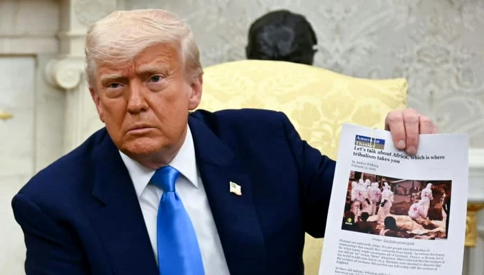 Gafă de proporții la Casa Albă. O imagine cu „fermieri albi” morţi în Congo, atribuită Africii de Sud de către Donald Trump