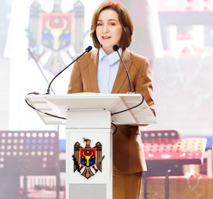 Maia Sandu a susținut o conferință de presă la Chișinău. FOTO: Presedinte.md