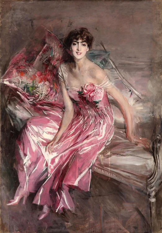 Giovanni Boldini, Doamna în roz (wikimedia commons)