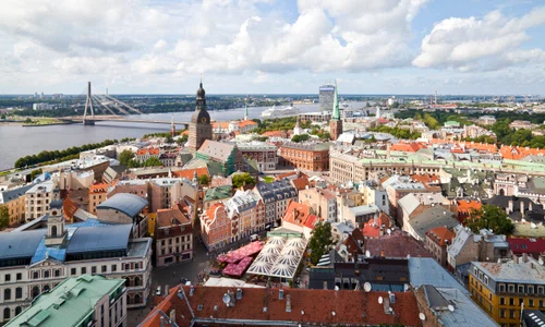 Vistas desde la iglesia de San Pedro, Riga, Letonia, 2012 08 07, DD 12 jfif