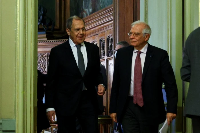 Josep Borrell şi ministrul rus de externe, Serghei Lavrov Foto AFP