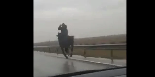 Calaret pe un drum european din Craiova captura video