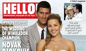 Novak si Jelena Djokovic pe coperta revistei Hello jpeg