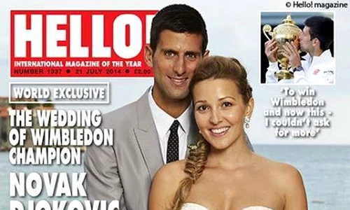 Novak si Jelena Djokovic pe coperta revistei Hello jpeg