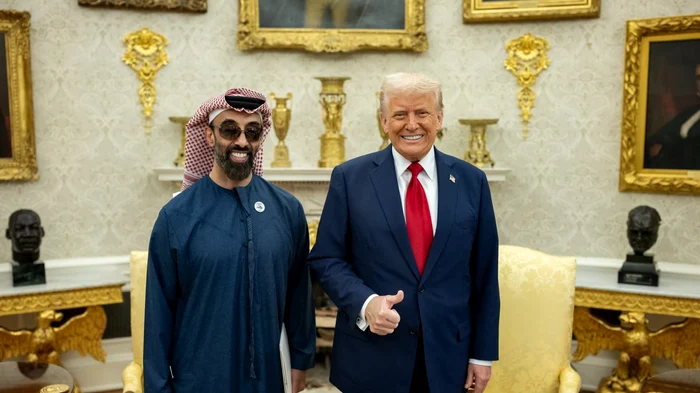 Șeicul Tahnoon bin Zayed și peședintele SUA, Donald Trump FOTO: X