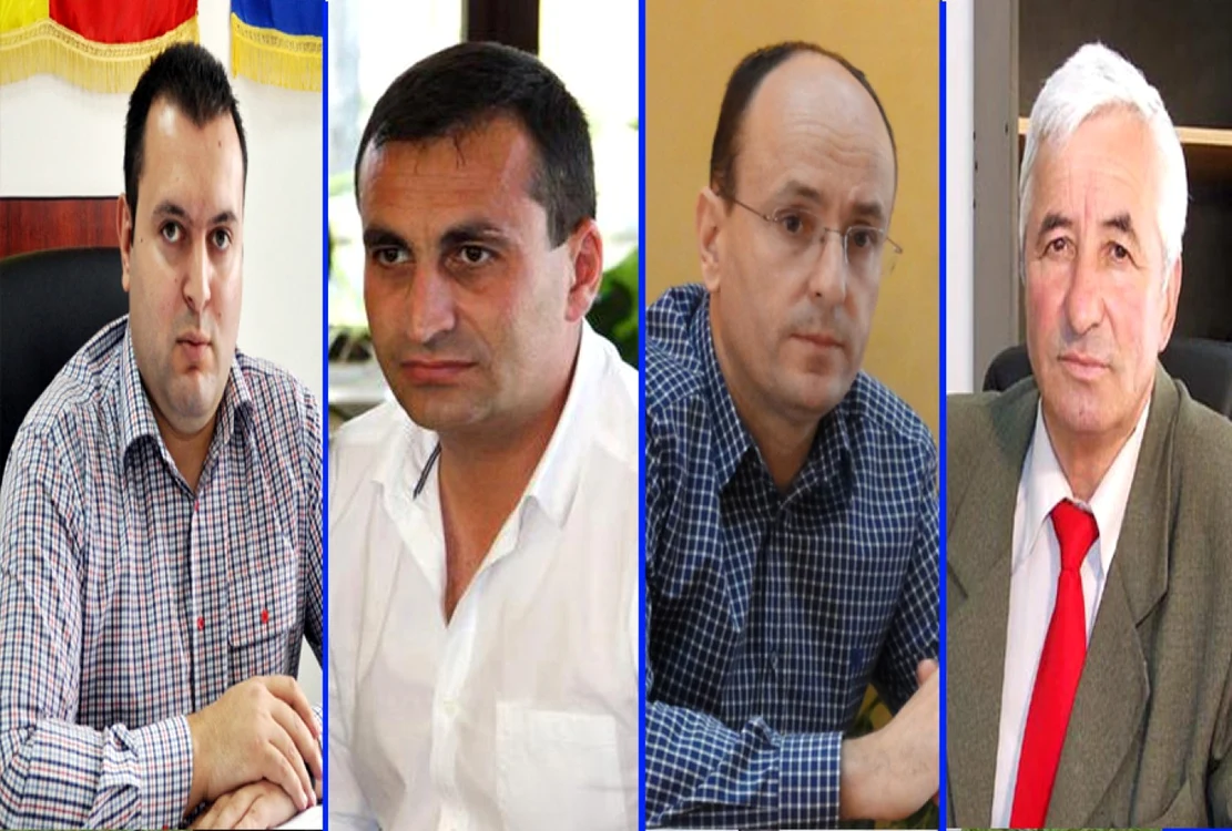 De la dr., la stg: Cătălin Davidescu, Marius Oprescu, Minel Prina, Cornel Ionescu