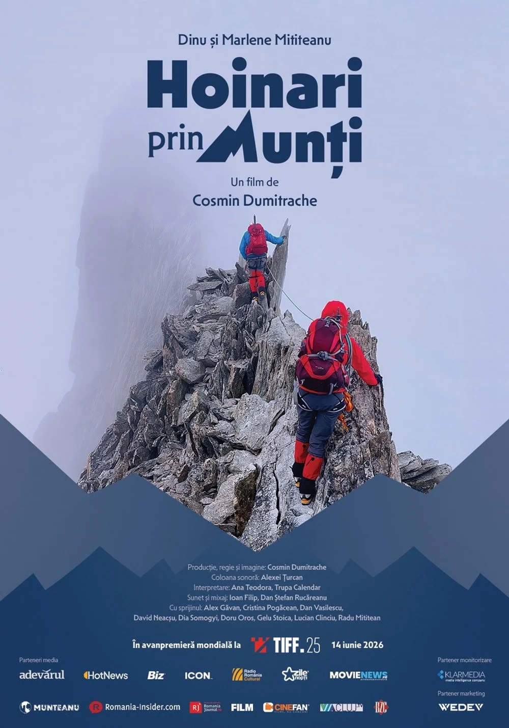 Muntele pe marele ecran: „Hoinari prin Munți”, în avanpremieră mondială la TIFF 2026