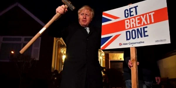 Boris Johnson Get Brexit Done FOTO AFP