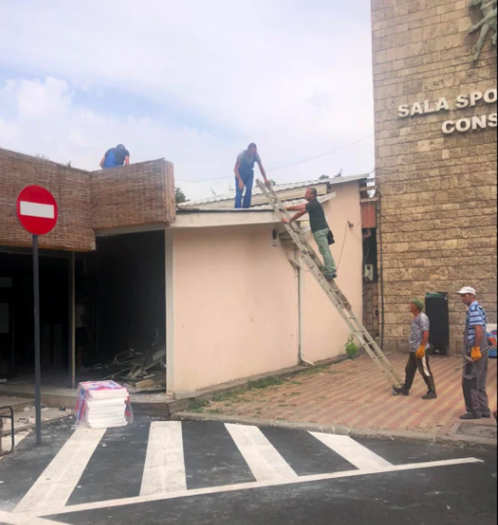 Cafenea demolată în Constanța Foto Primăria Constanța