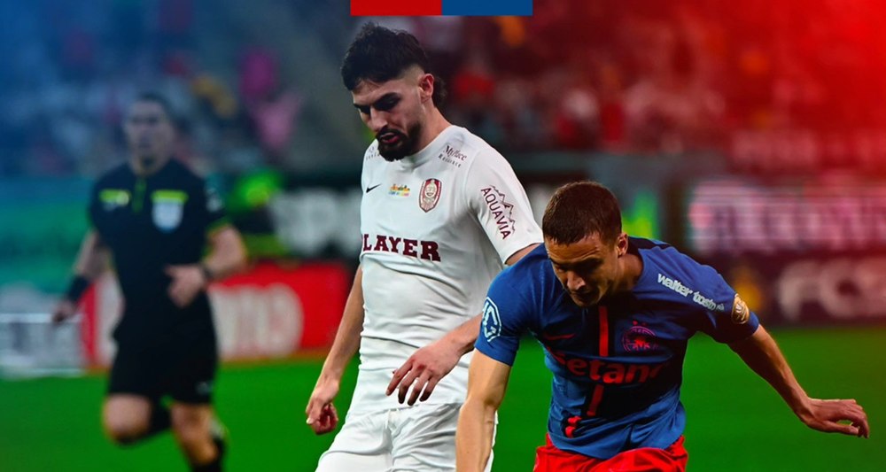 FCSB, pas enorm în lupta pentru titlu. Victorie mare cu CFR Cluj, după un meci nebun