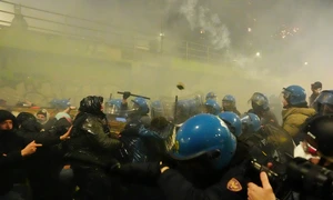 Proteste violente la Milano FOTO Profimedia 