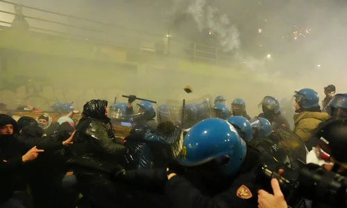 Proteste violente la Milano FOTO Profimedia 