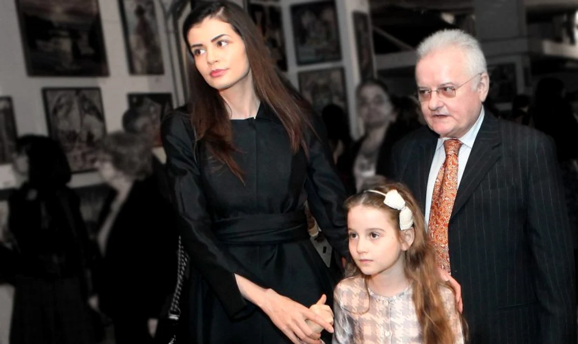 Irinel Columbeanu Monica Gabor si fiica lor Irina 