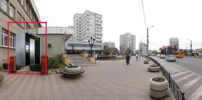 Noua toaletă publică "deşteaptă" din Slatina va fi montată la Fântâna Speranţei... (FOTO: Mugurel Manea)