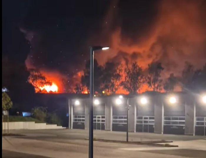 Clădirea fusese finalizată în urmă cu un an FOTO Captură video
