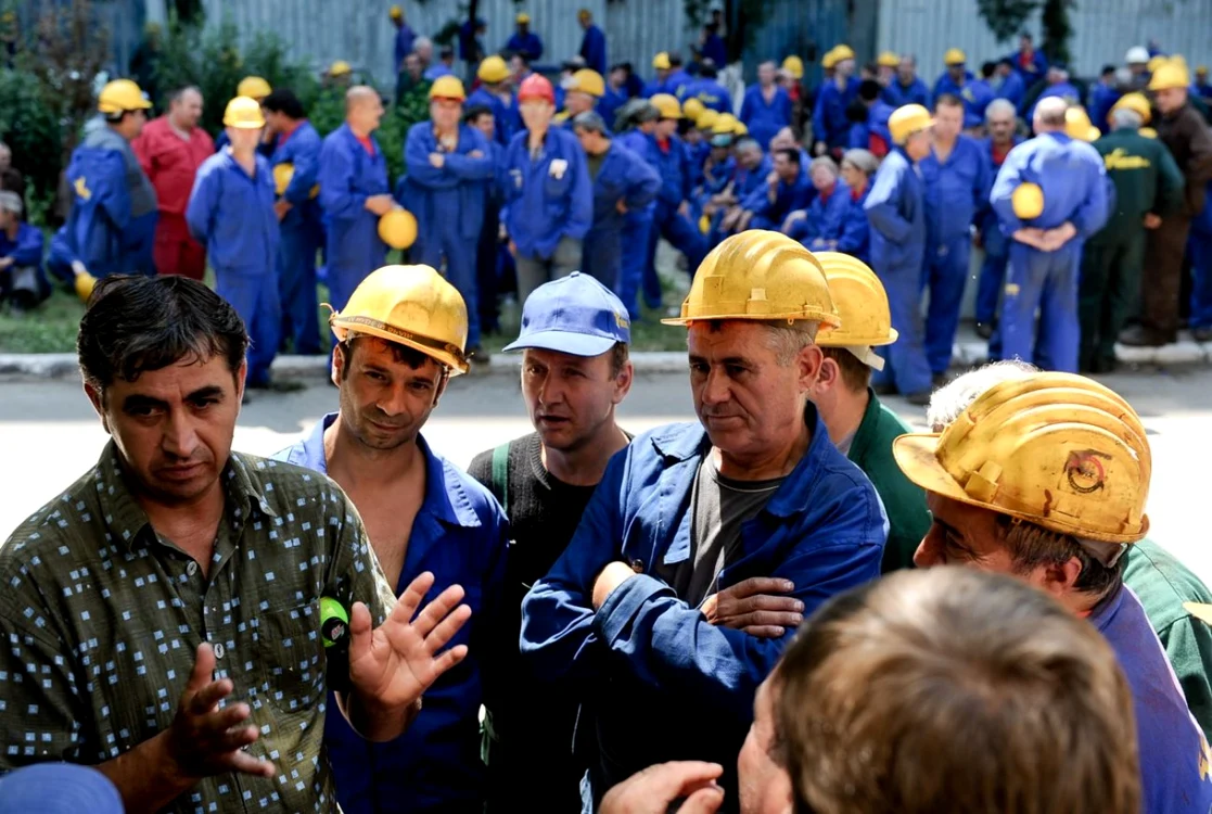 Protest continuă la Uzina Vulcan, din Bucureşti. FOTO Mediafax