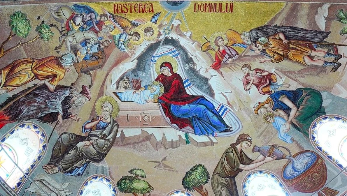Nașterea lui Iisus Hristos, reprezentată în Catedrala Națională din București (© MIHAIL / Wikimedia Commons)