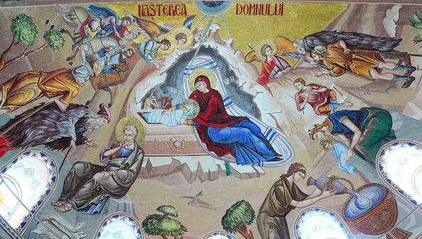 Nașterea lui Iisus Hristos, reprezentată în Catedrala Națională din București (© MIHAIL / Wikimedia Commons)