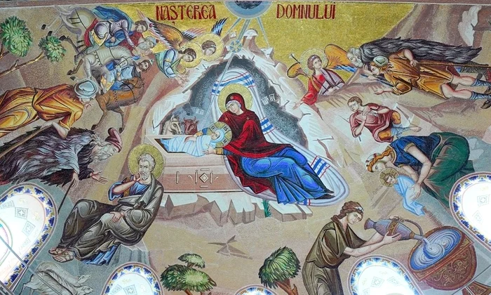 Nașterea lui Iisus Hristos, reprezentată în Catedrala Națională din București (© MIHAIL / Wikimedia Commons)
