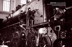 Locomotivă asamblată la Uzinele Malaxa (februarie 1940)