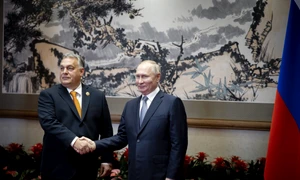 Viktor Orban si Vladimir Putin la Beijing FOTO EPA EFE jpg