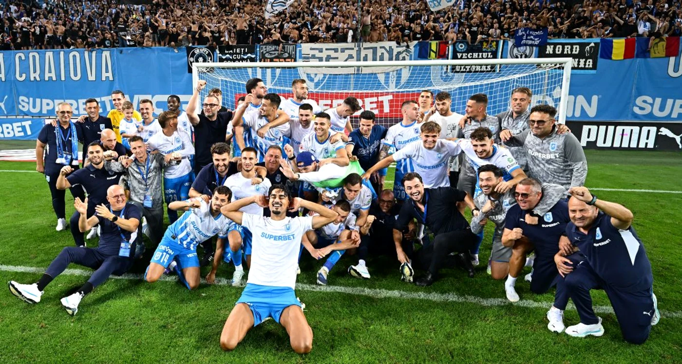 Universitatea Craiova și bucuria unei calificări fantastice (FOTO: Sportspictures)